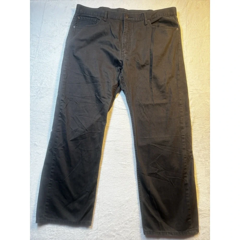 Levi's 505 White Tab Jeans Men's 42x29 Black Straight Rare Zip‎ Classic Fit